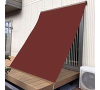 Waterproof Rectangular Shade Sail 2.5x5.5M UV Protection Canopy for Terrace Courtyard Pool & Play Area Dark Red Weatherproof Outdoor Shade Solution