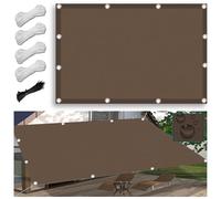 Waterproof Rectangular Shade Sail 5.5x9M UV 95% Protection Outdoor Canopy with Nylon Rope & Grommets Perfect for Garden Patio Poolside and Deck.