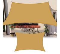 Waterproof Rectangular/Square Shade Sail HighDensity TearResistant Polyester Fabric Breathable Sunshade Canopy for Beach Patio Garden Outdoor Use
