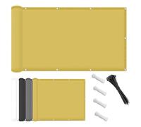 Waterproof Rectangular Sun Shade 2.5x6.5m UV Protection Canopy with Grommets & Ropes Perfect for Garden Balcony Patio - Outdoor Sun Shelter