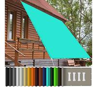 Waterproof Rectangular Sun Shade Sail 5x7m UV Protection Awning for Outdoor Use Garden Patio Sky Blue Canopy for Enhanced Outdoor Comfort and Style