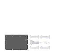 Waterproof Rectangular Sun Shadewith Accessories95% UV Protection Wind Shield with Eyelets forOutdoor Patio Pergola Balcony (Dark Grey 5x6m)