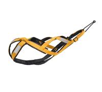 Waterproof Reflective Breathable Nylon Dog Sled Harness Pet Training Camping Ski Scooter Pull Harness For Alaskan Huskies,Yellow,L