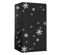 Waterproof Refrigerator Cover - Heavy Duty Freezer Covers, Oxford Cloth Dust Protector | Home Beverage Cooler Appliance Top Mat, Season Weather Resistant Guard with Windproof Straps For Garden Safety