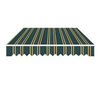 Waterproof Replacement Awning FabricDurable Canopy Cover for Balcony & PatioAvailable in Various Sizes & Colors (Dim Green Stripes 500x250 cm)