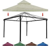 Waterproof Replacement Canopy Cover for 10'x20' Party Tent Durable 310 g/m² 2Tier Oxford Fabric with Air Vented Top Ideal for Garden & Patio Use