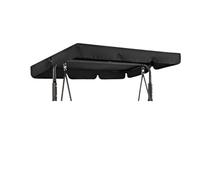 Waterproof Replacement Canopy Cover for 3-Seater Garden Swing Chair Durable Outdoor Swing Top Cover for Patio Bench - 190x132x15cm Ideal for Summer Use