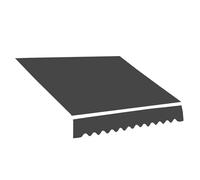 Waterproof Replacement Canopy Fabric for Retractable nings 3x2.5m 4.5x2.5m 2.5x3.0m 4x3.0m Dark Grey ning Cover (N) - Patio e Solut