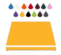 Waterproof Replacement Canopy Fabric for Sunshade - Multi-Color Giallo, 12x10ft Outdoor Shade, Ideal for Balcony & Patio Sun Protection, Durable & UV-Resistant