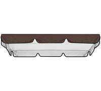 Waterproof Replacement Canopy for 2/3Seater Patio Swing Outdoor Sunshade Cover Set for Garden Deck or LawnPerfect for Hollywood Swing Chairs