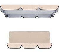 Waterproof Replacement Canopy for 2/3Seater Patio Swing Outdoor Sunshade Cover Set Perfect for Garden Lawn and TerraceDurable and Stylish Protection