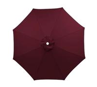 Waterproof Replacement Canopy for 3M Umbrella - Durable Sunshade Cover for Garden Beach & Patio - Wine Red 6 Ribs - Premium Outdoor Protection
