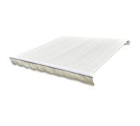 Waterproof Replacement Canopy for Outdoor Use Balcony Terrace Garden 6 x 3 m Cream Color Durable Fabric for All Weather Easy Installation