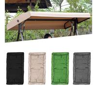 Waterproof Replacement Canopy for Porch Swing 75"x47" & 84"x48" - Durable Green Sun Shade Awning Cover for Outdoor Patio Furniture Protects from Rain & UV 83x48x9in
