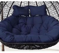 Waterproof Replacement Cushion for 2-Person Hammock Swing Chair Double Egg Chair Seat Pad 150x110cm (59x43in) - Perfect for Outdoor Hanging Basket Chairs