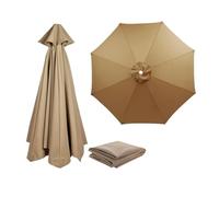 Waterproof Replacement Umbrella Cover for 2.7m4.0m Patio Umbrellas Durable 8 Ribs Canopy Fabric Outdoor Market Table ProtectionResistant Canopy Cloth