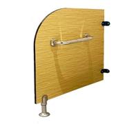 Waterproof Restroom Privacy Divider with Stainless Steel Handrail, Easy Installation for Public and Kindergarten Toilets
