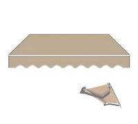 Waterproof Retractable Awning Fabric Replacement - UV Protection Sun Shade Cover for Balcony, Garden, Pool - Canvas Top Cover 450x300cm (15x10ft)