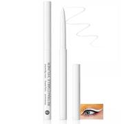Waterproof Retractable Eyeliner Pen - Ultra-Pigmented Smudge-Proof Long-Lasting Gel Formula for Precise Eye Makeup Application, True-to-Life White Shade (White)
