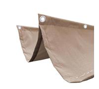 Waterproof Retractable Pergola Canopy, Rectangular Sun Shade Awning for Outdoor Patio, Garden, Veranda, 1.3x3m Khaki Replacement Roof Sail