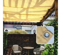 Waterproof Retractable Pergola Shade Cover, UV Blocking Wave Shade Sail With Hardware & Wire Cable, Outdoor Patio Canopy For Patio Garden Balcony(1.7x4m)