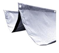 Waterproof Retractable Pergola Sunshade, 1.3x5m Rectangular Outdoor Canopy, Patio Replacement Roof Set, Wave Sail for Garden, Terrace & Veranda (Light Gray)