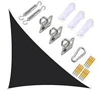 Waterproof Right Triangle Sun Shade Sail 5x5x7.1m Durable UV Protection Canopy for Patio Garden Backyard Carport Outdoor Awning 95% UV Block Water-Resistant Cover