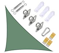 Waterproof Right Triangle Sun Shade Sail 5x5x7.1m Durable UV Protection Ideal for Patio Garden Backyard Carport 95% UV Block Water-Resistant Canopy.
