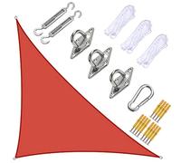 Waterproof Right Triangle Sun Shade Sail 5x5x7.1m Outdoor Canopy with 95% UV Protection Water-Resistant Shade for Garden Patio Backyard and Carport.