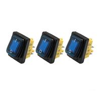 Waterproof Rocker Switch 4P 30A 12V With Frame For Boats, RVs Applications Made Of PA66 Nylon Material (blue)
