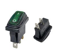 Waterproof Rocker Switch KCD3 ON-OFF/ON-OFF-ON 3Pin,2/3 Position,Electrical Equipment With Lighting Power,15A 250VAC/20A 125VAC(Green no light 2pin,LED 12V)