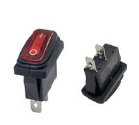 Waterproof Rocker Switch KCD3 ON-OFF/ON-OFF-ON 3Pin,2/3 Position,Electrical Equipment With Lighting Power,15A 250VAC/20A 125VAC(Red no light 2Pin,LED 12V)