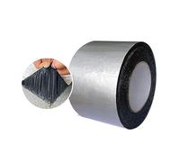 Waterproof Roof Repair Tape, Self-Adhesive Bitumen Sealant for Leaks, Insulation, Window Sill Gaps, Pipe Ruptures, 0.2in x 1ft Roll