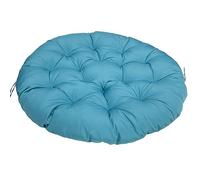 Waterproof Round Chair Cushion for Outdoor Fur - Thick Padded Cushion for Garden Swing Sofa and Relaxation - Available in 130x130cm & 100x100cm Blue Color