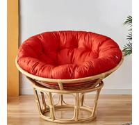 Waterproof Round Chair Cushion Overstuffed Hammock Seat Pad for Egg Chair & Garden Sofa Removable Zippered Rocker Cushion - 80cm/32in Stylish Orange Color
