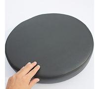 Waterproof Round Chair Cushions - 5/8" Thick Indoor/Outdoor Seat Pads - Stylish 45x45cm Black Cushions for Garden Patio Kitchen & Dining Furniture