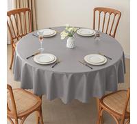 Waterproof Round Cotton Canvas Tablecloth - 100 cm, Perfect for Family Dinners, Festivals, Indoor/Outdoor Parties, Everyday Use, Washable, & Stylish