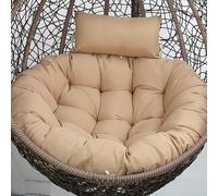 Waterproof Round Cushion for Outdoor Egg Chair100x100x18CM Thickened Rattan Swing Seat Cushion with Zipper Ideal for Garden Hanging Chairs NO7
