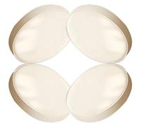 Waterproof Round Cushions for Bistro Chairs - 40cm Seat Pads for Outdoor Garden Seating - Comfortable Chair Cushions 4-Pack Perfect for Dining & Relaxing