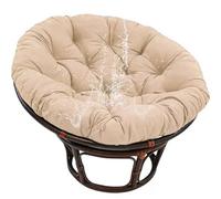 Waterproof Round Hanging Chair Cush Thick 120cm Outdoor Rattan Seat Pad Perfect for Balcony & Living Room Slish & table Design for Ultimate Relaxat