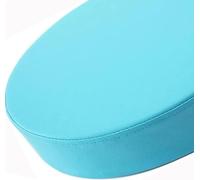 Waterproof Round Leather Seat Cushions for Chairs 15/18 in Office Dining Chair Cushions for Outdoor Furniture Sponge Filling Pads for Home with Zipper(Lake blue, 15.7x2in/40x5c