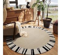 Waterproof Round Mat Non-Slip Indoor/Outdoor Rug for Terrace & Balcony Noise-Reducing Floor Protector Durable & Abrasion-Resistant Carpet