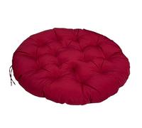 Waterproof Round Outdoor Chair Cushion Thick Padded Garden Swing Cushion Comfortable Relaxing Seat Pad (Blue 130x130cm Red 110x110cm) Perfect for Patio Fur