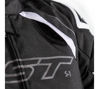 Waterproof RST S1 CE Mens Textile Jacket Black / Black / White 102559