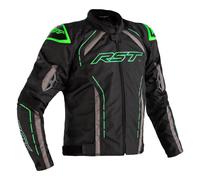 Waterproof RST S1 CE Mens Textile Jacket Black / Grey / Neon Green 102559