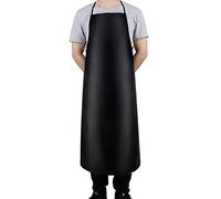 Waterproof Rubber Vinyl Apron 40" Heavy Duty Chemical Work Apron Durable with Adjustable Bib Apron for Dishwashing