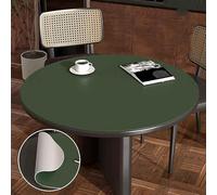 Waterproof Runde Leder Tischdecke für BiertischeLanglebig & Doppellagiger Schutz für Outdoor Veranstaltungen 50 cmPerfekt für Partys & Feiern