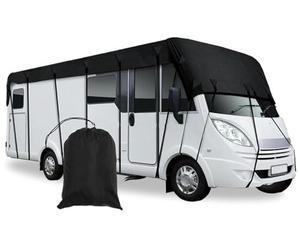 Waterproof Rv Caravan Roof Cover, Rv Cover, 210D Oxford Cloth Motorhome Top Cover, Campervan Caravan Protective Roof Top Cover Roof Protection Tarpaulin Caravan Covers for Cara 7.5m×3m