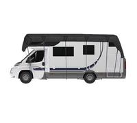 Waterproof RV Roof, Windproof Rainproof Protector, Large Size Top with Heavy Duty Material, Outdoor RV Shelter, Caravan Roof Guard with Secure Straps, Travel Trailer for Patio Yard