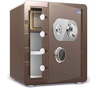 Waterproof Safe Safes And Lock Boxes Large Fireproof Home/Office Anti-Theft Cabinet Mechanical Safety Box Height 45Cm For Home Office,Brown